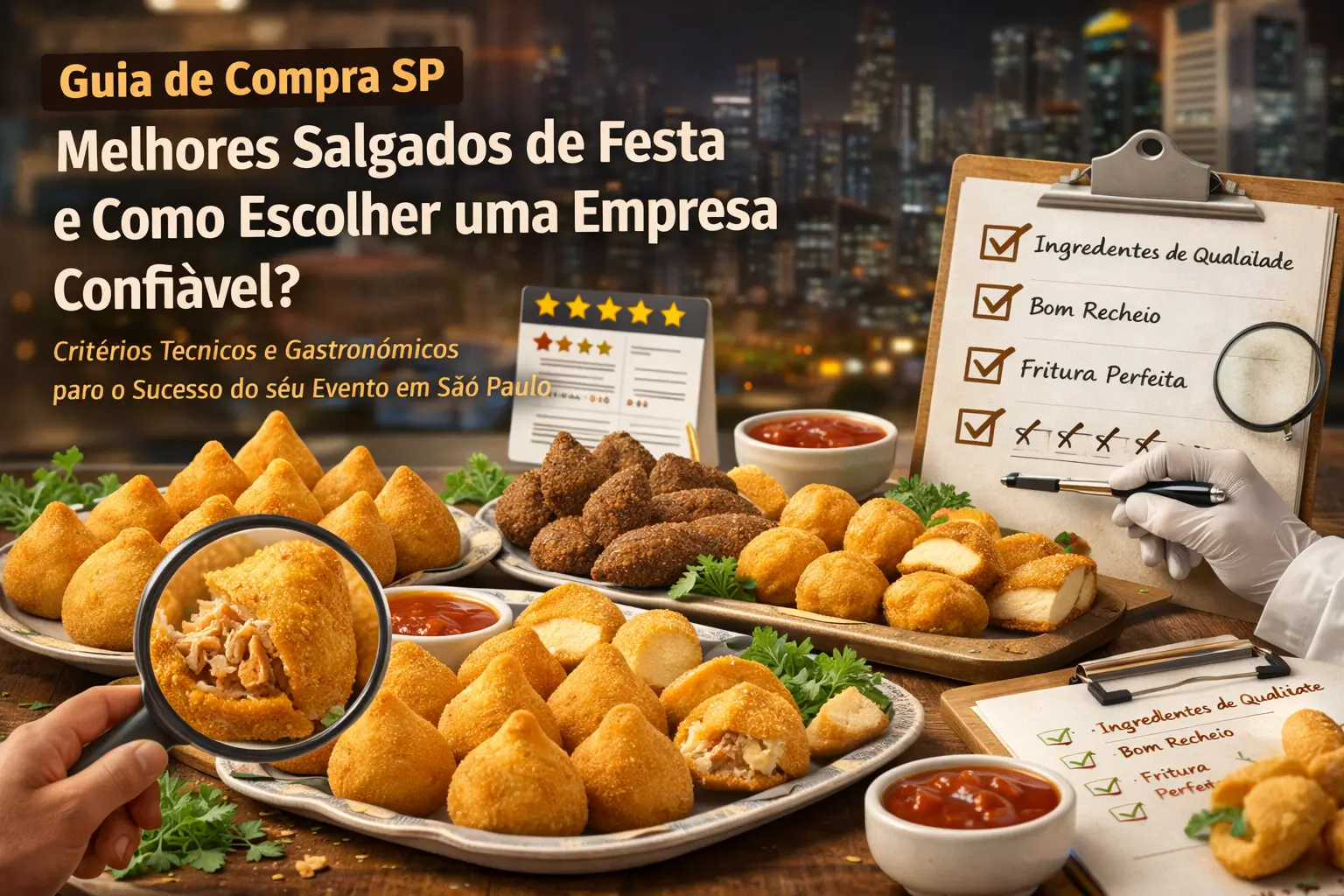 Como escolher empresa de salgados